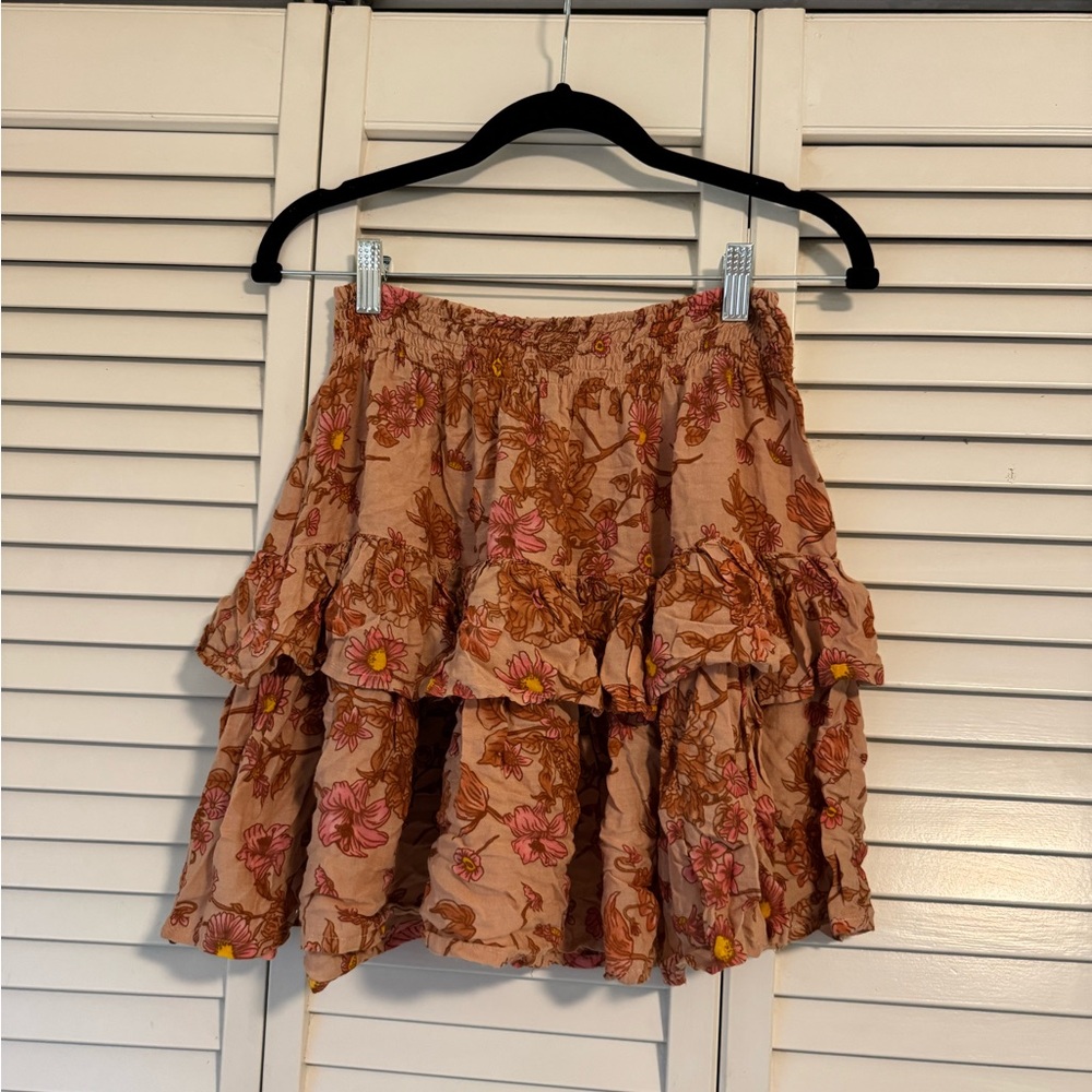 Floral A-Line Skirt